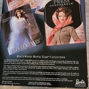 Barbie Collector Edition Second in Series Between Taked Hollywood Movie Star